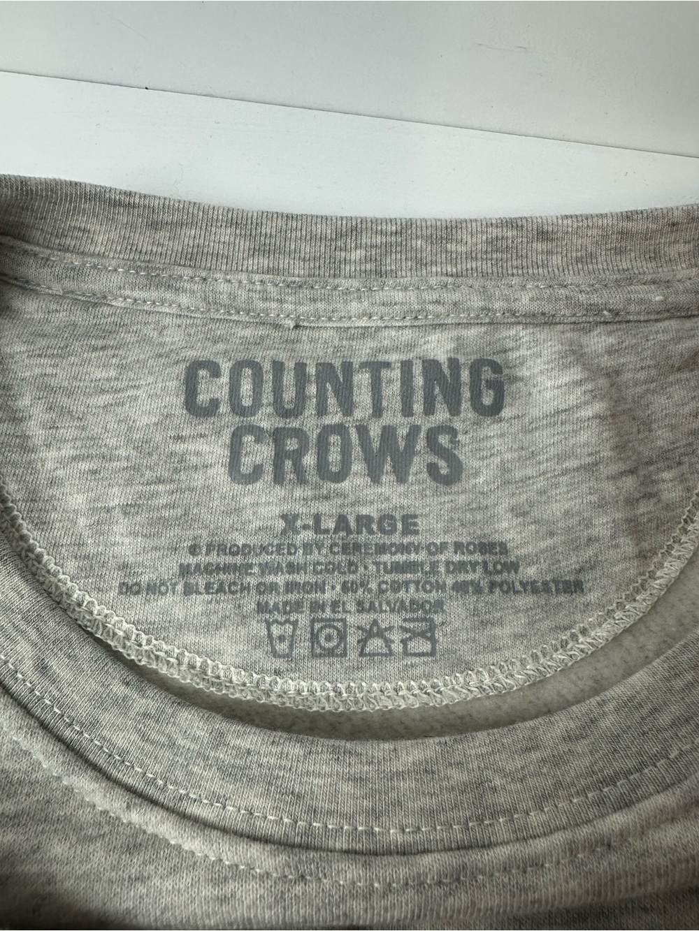 Counting Crows Omaha 'Somewhere in Middle America' Grey Crewneck Sweatshirt XL - Picture 10 of 12
